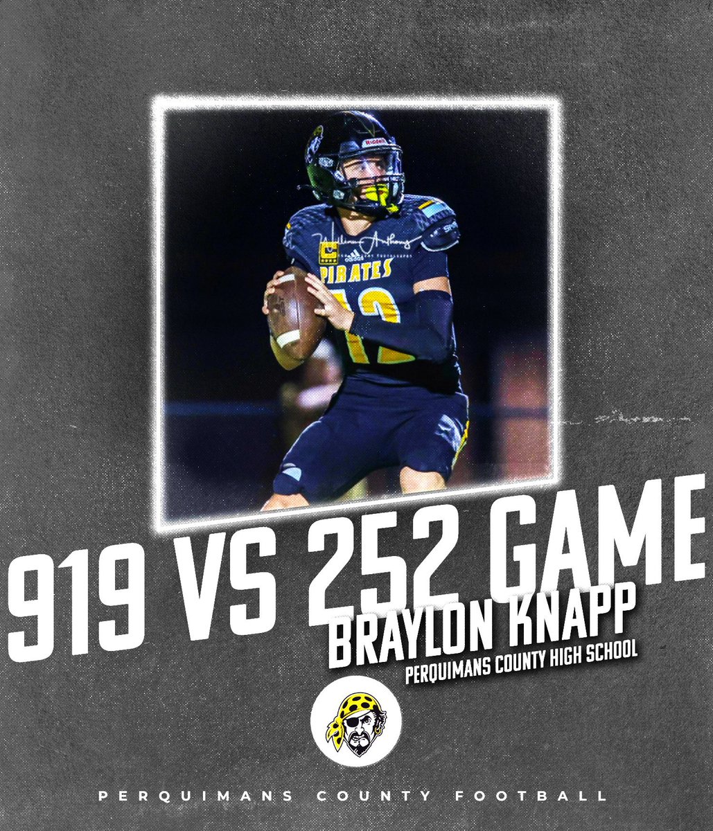 Congratulations to QB1 <a href="/KnappBraylon/">Braylon Knapp</a>  for accepting an invite to play in the 919 vs 252 All-Star Game‼️

🏴‍☠️

#RecruitPQ
