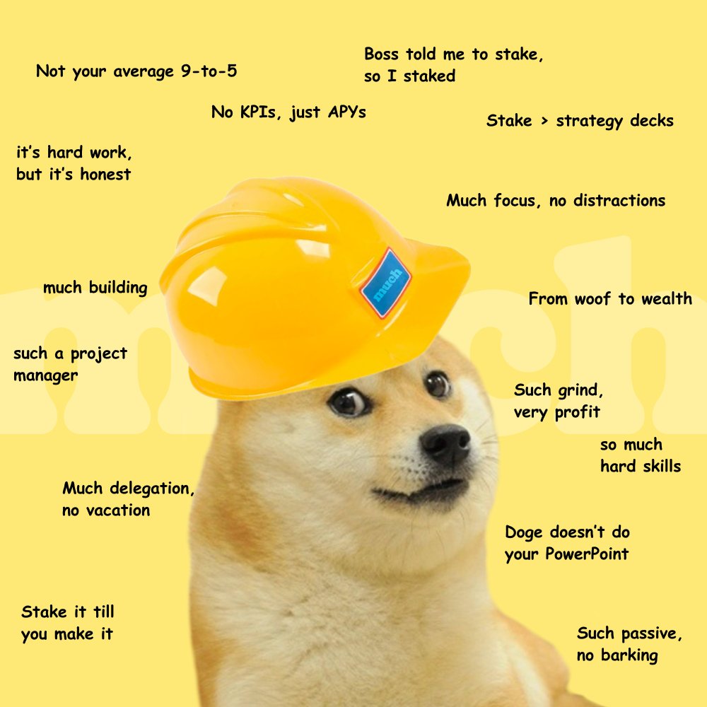 much_finance's tweet image. What if your $DOGE worked harder than you?
Much liquid staking is almost here
