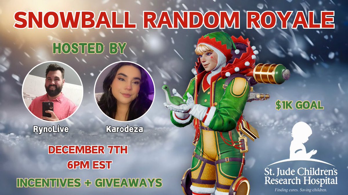 ✨❄️CHARITY TOURNAMENT SIGN UPS ARE OPEN!!✨❄️

Raising $ for <a href="/StJude/">St. Jude</a> Children's Hospital!

Sign up by joining the discord by using the link below!