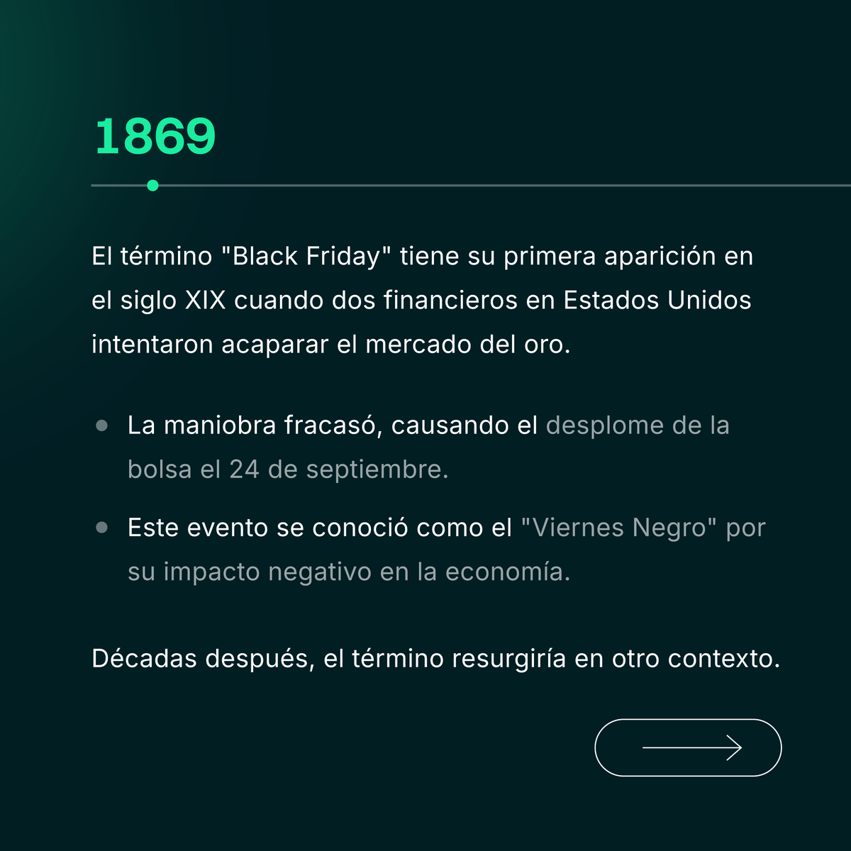 ConvertiaICA's tweet photo. Desde una crisis en el mercado del oro hasta el caos en las calles de Filadelfia, el término "Black Friday" ha evolucionado hasta convertirse en un símbolo de éxito comercial.

👉 Desliza y descubre su origen 

#BlackFriday #Historia #Ventas https://t.co/e6vk6hy5nW