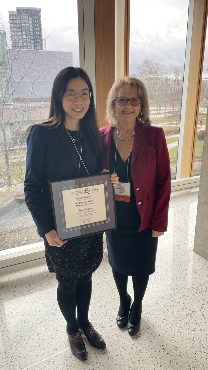 SickKidsRx's tweet image. The work that supported Dr @ErinChungRPh as she defended her PhD continues to win awards at the @CSHP_OB AGM meeting last week.
