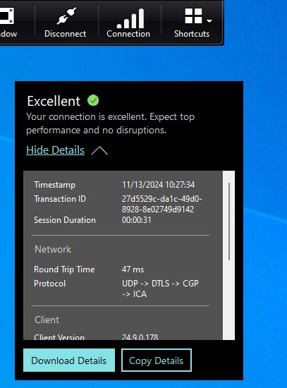 Finally #Citrix Workspace app CWA for Windows 2409 is GA - some nice new features in there, Connection Strength Indicator CSI is just one of them! docs.citrix.com/en-us/citrix-w…