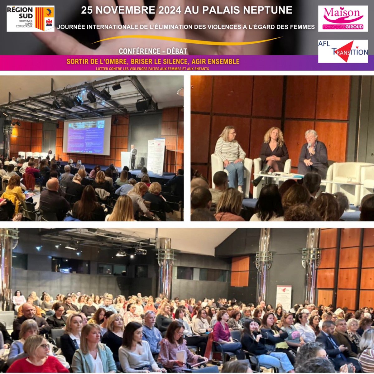 Nathalie Rocailleux (@nrocailleux) on Twitter photo 400 professionnels Varois se sont réunis le #25novembre au
palaisneptune de Toulon pour coordonner leurs actions et leurs bonnes pratiques autour des femmes victimes de violences et de leurs enfants avec la Maison Régionale des femmes Françoise Giroud <a href="/AFLTRANSITION/">AFL Transition ⭐️⭐️⭐️⭐️</a> 400 professionnels Varois se sont réunis le #25novembre au
palaisneptune de Toulon pour coordonner leurs actions et leurs bonnes pratiques autour des femmes victimes de violences et de leurs enfants avec la Maison Régionale des femmes Françoise Giroud <a href="/AFLTRANSITION/">AFL Transition ⭐️⭐️⭐️⭐️</a>