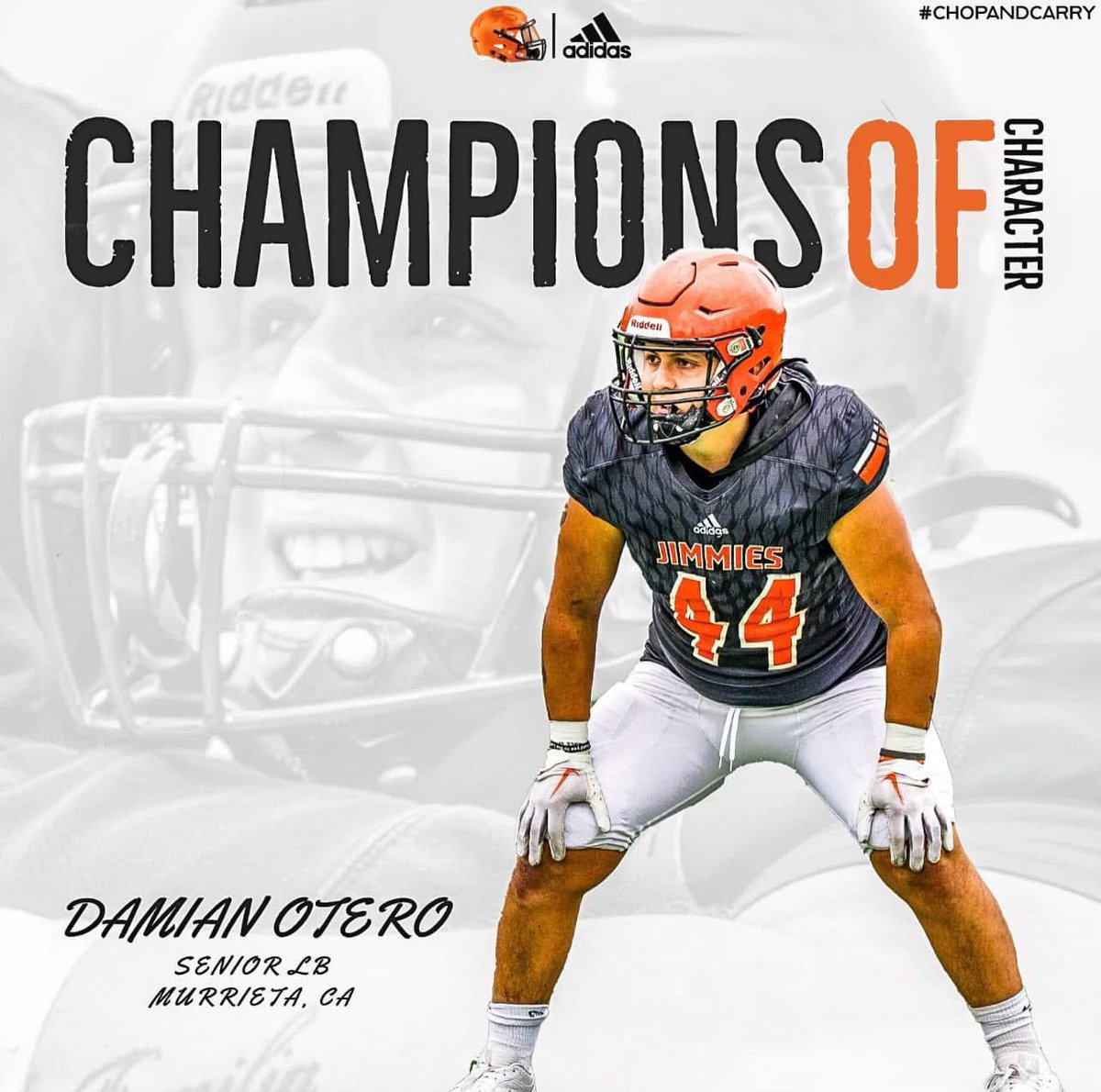 vmhsfootball's tweet photo. When your goal isn’t just to develop great football players, but develop great men of accountability, responsibility and character… this is the result. Congratulations to former Bronco LB and 2020 grad, Damian Otero. 4 year starter at The U of Jamestown and Champion of Character https://t.co/bjAP2OJArw