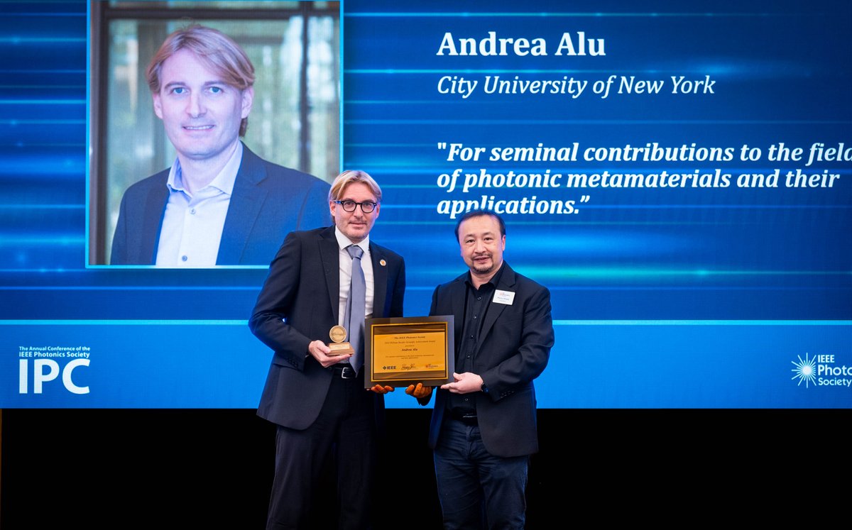 It has been a great honor to receive the 2024 IEEE William Streifer Scientific Achievement Award in Roma, close to the university where I studied for my undergrad, MS and PhD.  I wish to thank the IEEE Photonics Society and my collaborators and group members, present and past!