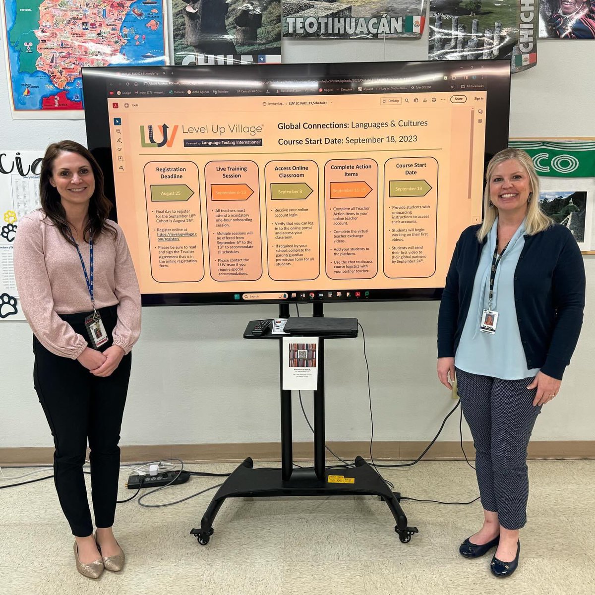 Students in AP Spanish 4 courses enjoyed participating in a virtual exchange program called Level Up Village. This fall students in Sra. Magee and Sra. Ahlvin’s courses connected with students in classrooms in Argentina! #othswl #projectbilit #dodeagrants