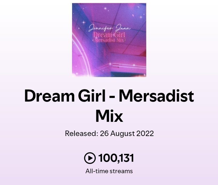β§ οΌο½
ο½ο½ο½ο½ο½ο½ο½ β§ (@mersadistx) on Twitter photo My remix of Dream Girl by <a href="/MissJSquared/">Jennifer Juan π</a> has hit over 100k listens on YouTube π₯° thank you dreamies for seeing me and loving the song π₯° My remix of Dream Girl by <a href="/MissJSquared/">Jennifer Juan π</a> has hit over 100k listens on YouTube π₯° thank you dreamies for seeing me and loving the song π₯°