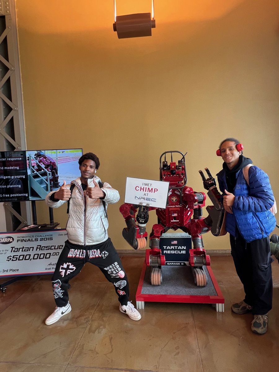 Today we were able to take Clairton City School District students to CMU’s National Robotics Engineering Center. <a href="/Clairtonschool/">Clairton School</a> <a href="/NREC_CMU/">NREC - National Robotics Engineering Center</a>