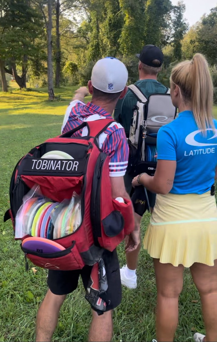Tobinatorx's tweet photo. Play with the Champs, DGLO is finally up!
#Conrad #Dickerson #Tattar #McBeth #Toboggan #McBethFoundation
I won spots for 5 of the 9 holes played, 2 with Conrad and 3 with Tattar. Gave one with Tattar to my buddy Doug!
https://t.co/ietXYjv1oj https://t.co/Qj4cLVkA7n