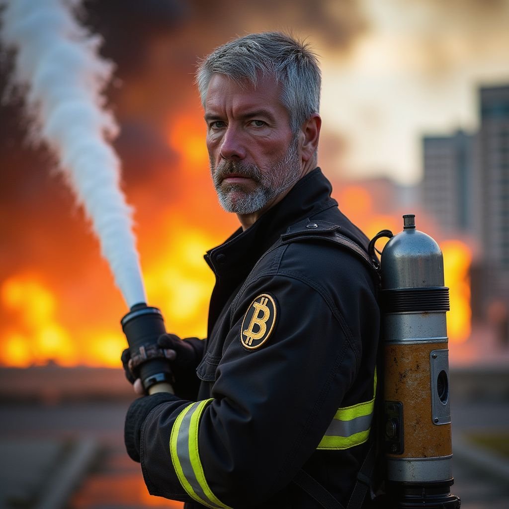 saylor's tweet image. Just another day at work. #Bitcoin