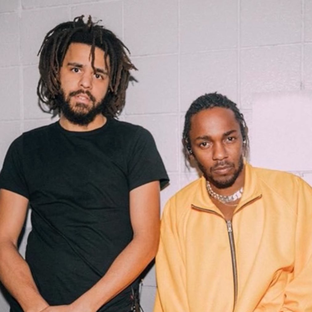 TeamDreamville's tweet photo. J. Cole played two unreleased songs with Kendrick Lamar on the new “Inevitable” audio series episode 🫡

• Temptations
• Shock The World

Great stories told about how they met and their first studio sessions together, when he gave Kendrick the “HiiiPower” beat 🤝 https://t.co/MpO5YIYAbT