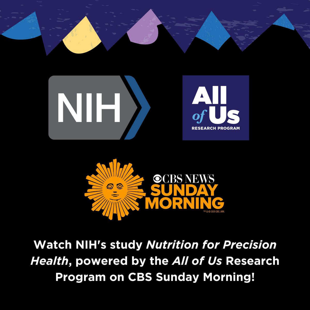 UNC Dept of Pathology and Laboratory Medicine (@uncpathology) on Twitter photo Dr. <a href="/StevenCottenPhD/">Steven Cotten</a> is leading <a href="/UNCPathology/">UNC Dept of Pathology and Laboratory Medicine</a> core lab’s participation in Nutrition for Precision Health, powered by <a href="/AllofUsResearch/">AllofUsResearch</a>, and was featured on <a href="/CBSSunday/">CBS Sunday Morning 🌞</a>! Learn how this innovative <a href="/NIH/">NIH</a> study is transforming nutrition research.
🎥 Watch here: allof-us.org/3UY1zkm Dr. <a href="/StevenCottenPhD/">Steven Cotten</a> is leading <a href="/UNCPathology/">UNC Dept of Pathology and Laboratory Medicine</a> core lab’s participation in Nutrition for Precision Health, powered by <a href="/AllofUsResearch/">AllofUsResearch</a>, and was featured on <a href="/CBSSunday/">CBS Sunday Morning 🌞</a>! Learn how this innovative <a href="/NIH/">NIH</a> study is transforming nutrition research.
🎥 Watch here: allof-us.org/3UY1zkm