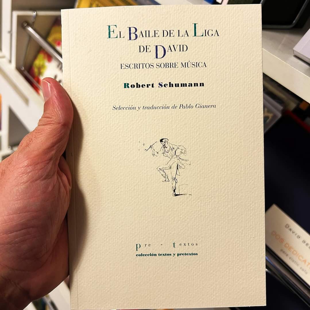 ElArgonautaLib's tweet image. El baile de la Liga de David: Escritos sobre música

Escrito por Schumann. 
Editado por Pre-Textos.

“Esta Liga de David es un hilo rojo que anuda poesía y verdad”

elargonauta.com/libros/el-bail…

 #librosdemusica #libreriademusica #libreriasdemadrid #elargonoauta