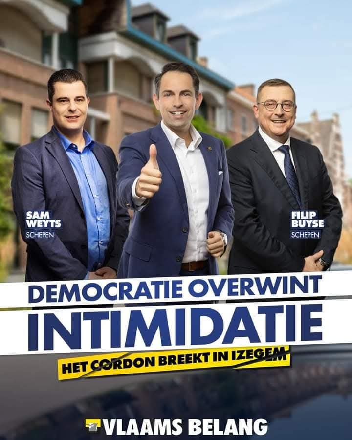 WimVanOsselaer1's tweet image. Democratie overwint intimidatie! #Brecht #Izegem #Ranst #Ninove