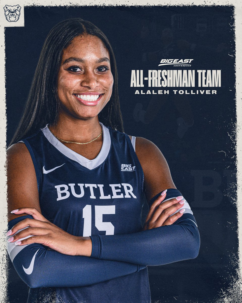 Alaleh Tolliver caps off her incredible rookie campaign with @bigeast All-Freshman Team honors 🐶 🏐