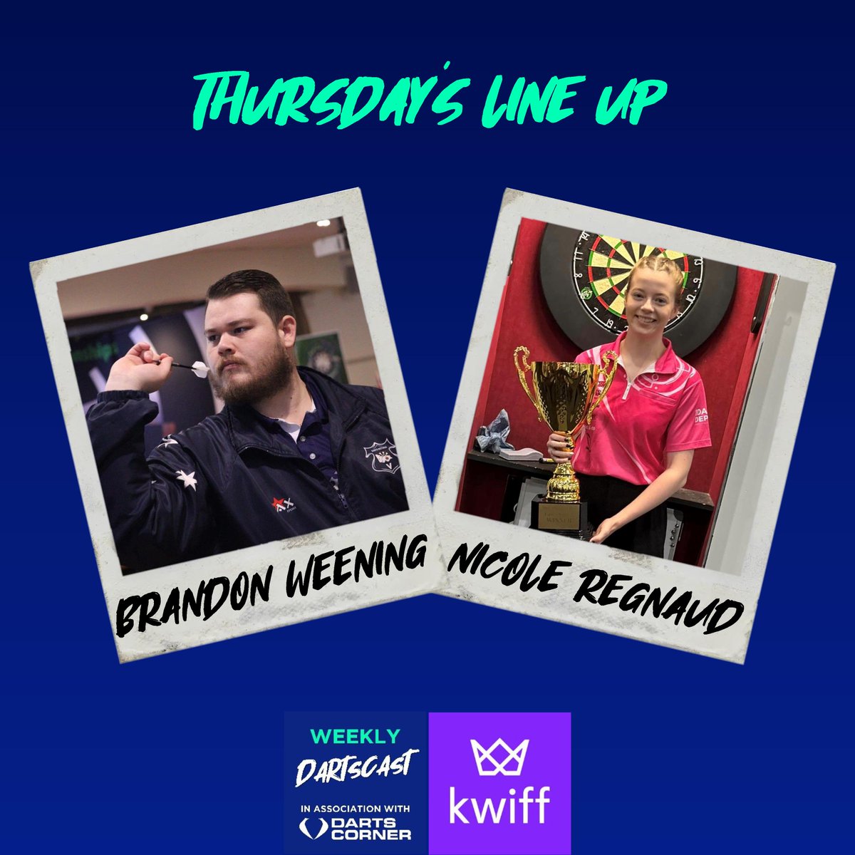 Weekly Dartscast (@weeklydartscast) on Twitter photo 🆕📻🔜
Join <a href="/lalmoss20/">Lal Moss</a> and Burton DeWitt for a brand new podcast tomorrow.
We're joined by two guests playing at Lakeside:-
* the men's fourth seed Australia's <a href="/ThePython180/">Brandon Weening</a>
* the women's fifth seed New Zealand's <a href="/nregnaud_/">Nicole “Renegade” Regnaud</a>
🎧 Available on all good podcast providers! 🆕📻🔜
Join <a href="/lalmoss20/">Lal Moss</a> and Burton DeWitt for a brand new podcast tomorrow.
We're joined by two guests playing at Lakeside:-
* the men's fourth seed Australia's <a href="/ThePython180/">Brandon Weening</a>
* the women's fifth seed New Zealand's <a href="/nregnaud_/">Nicole “Renegade” Regnaud</a>
🎧 Available on all good podcast providers!