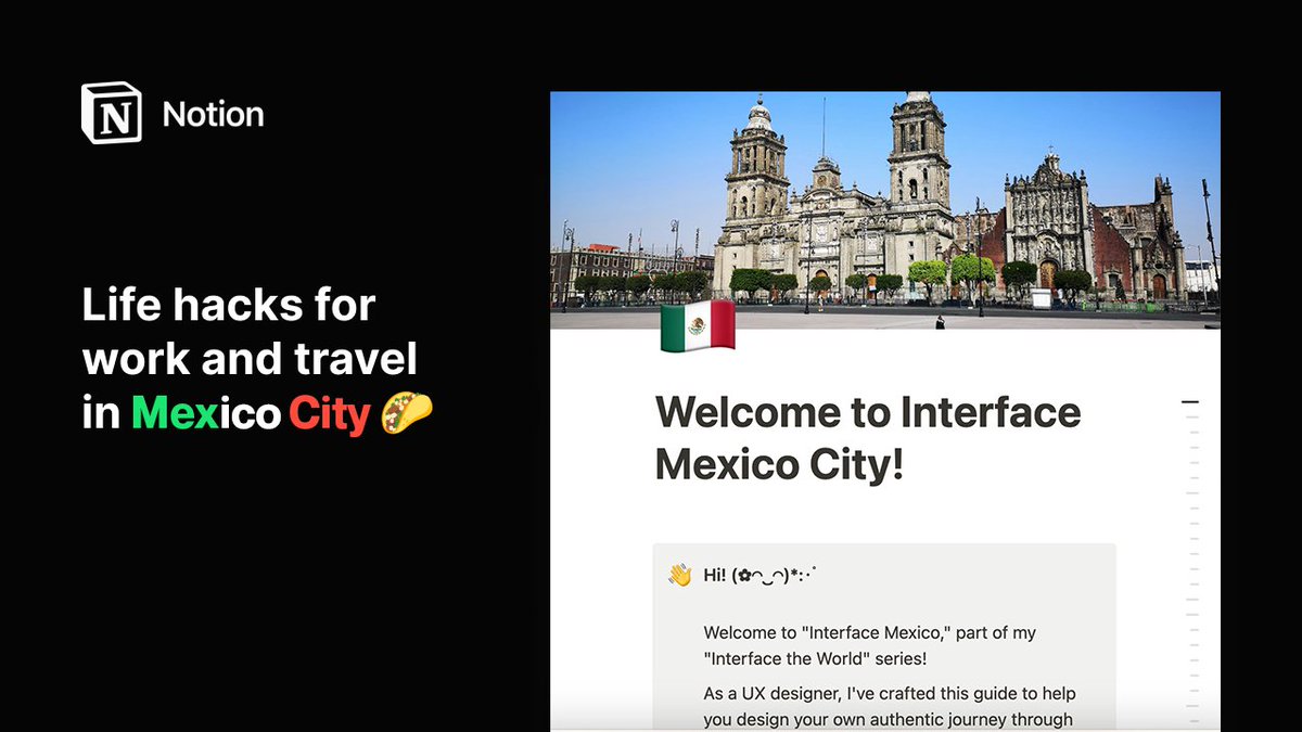 🇲🇽 Your ultimate insider's guide to Mexico City is here! 
Whether you're a DeSci babe heading to <a href="/CastaliaCity/">Castalia - DeSci Popup</a> or just dreaming of authentic tacos, I've mapped out the must-visit spots and everything you need for an authentic &amp; safe adventure.

notion.so/Welcome-to-Int…