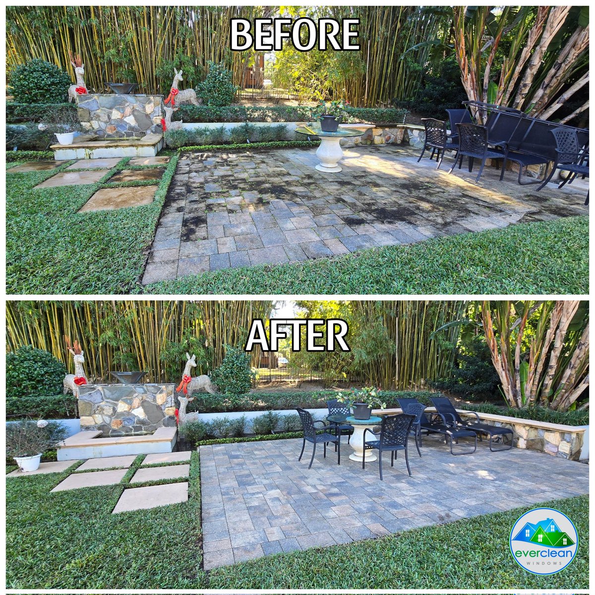 evercleanwindow's tweet photo. Today's #pressurewashing #beforeandafter completed in #winterparkflorida . All ready for entertaining outside in this cool weather! 🍷🍝🔥❄️
https://t.co/BQejMJfm91 https://t.co/OR13bTOo39