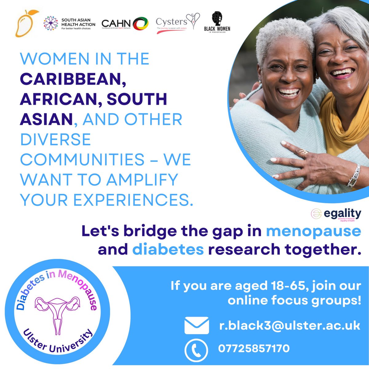 Moodwife's tweet image. If you live in the #UK, have #diabetes, are experiencing or have experienced #perimenopause or #menopause and are willing to participate in a Zoom meeting to share your experiences, please contact Dr Rachel Black to register your interest. There is a £20 voucher for your time