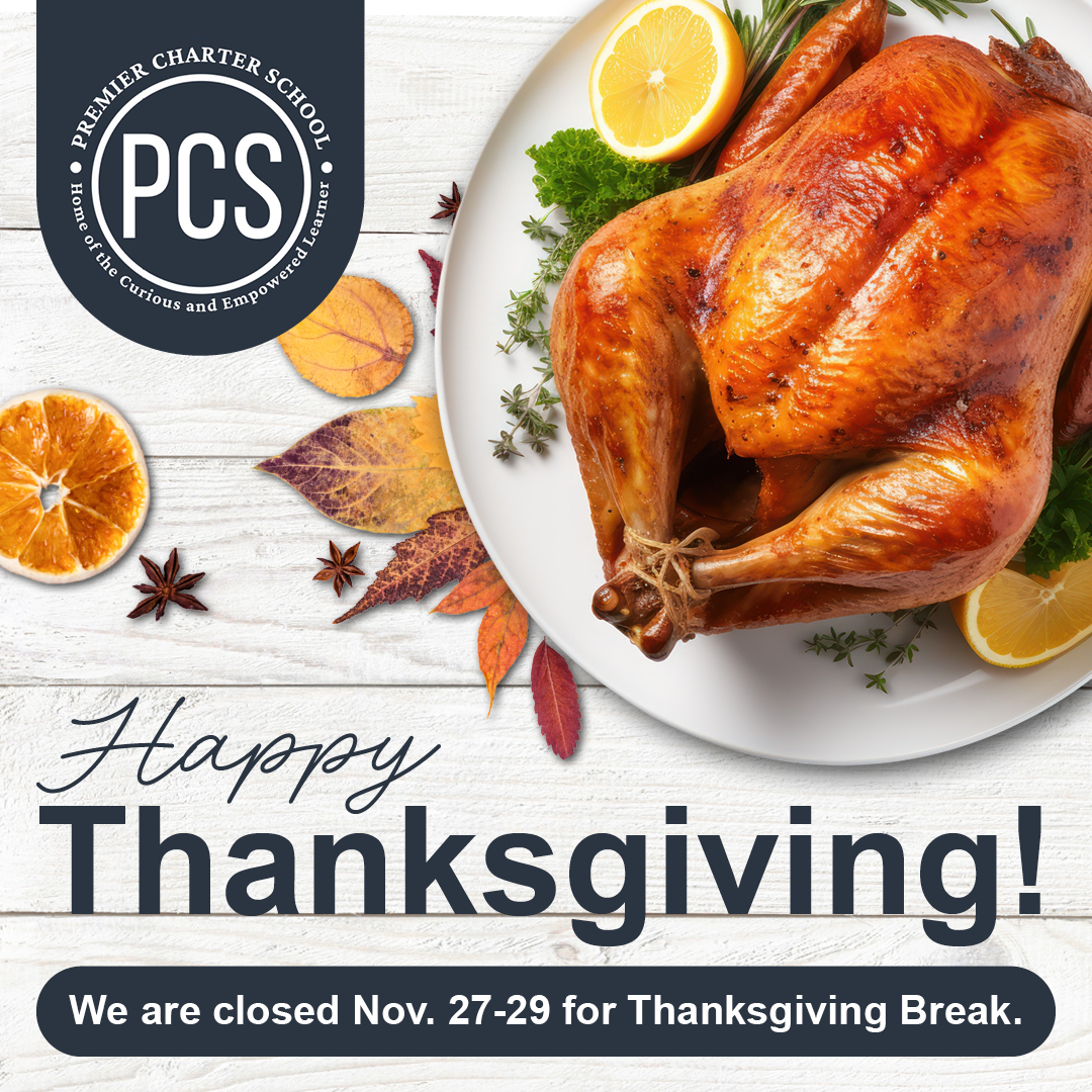 Wishing our PCS family a wonderful Thanksgiving! We our thankful for our wonderful PCS community. Enjoy the time together, and we will see you all in December!