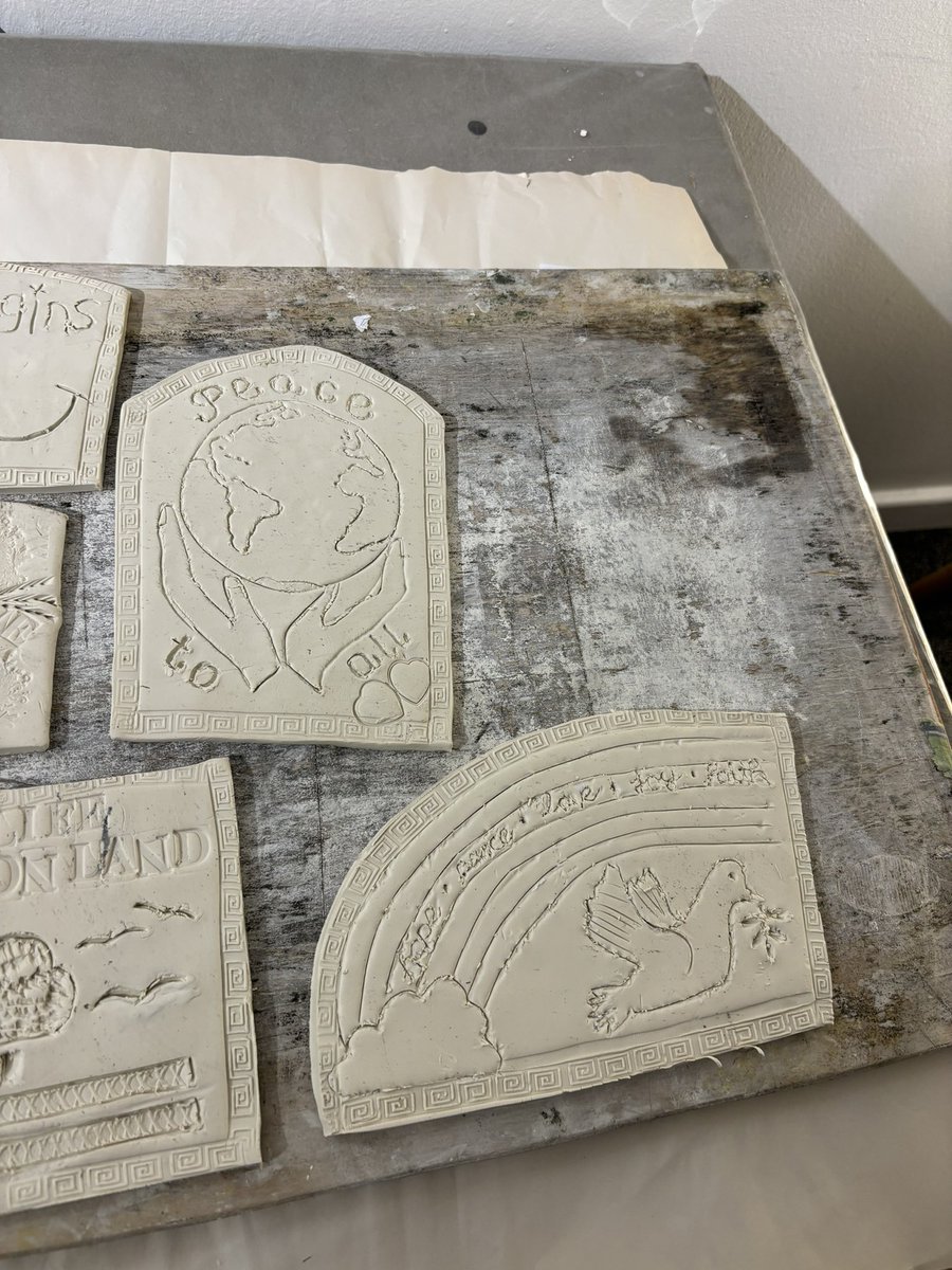 Teresa Cook (@tcookot) on Twitter photo Today I had the opportunity to create a tile with <a href="/PhilipHardaker1/">Philip Hardaker</a> for the peace garden which is being developed on <a href="/KeeleUniversity/">Keele University 🐿️</a> campus. We are really looking forward to seeing the finished artwork and using the reflective space with our #OccupationalTherapy students 🌿 Today I had the opportunity to create a tile with <a href="/PhilipHardaker1/">Philip Hardaker</a> for the peace garden which is being developed on <a href="/KeeleUniversity/">Keele University 🐿️</a> campus. We are really looking forward to seeing the finished artwork and using the reflective space with our #OccupationalTherapy students 🌿