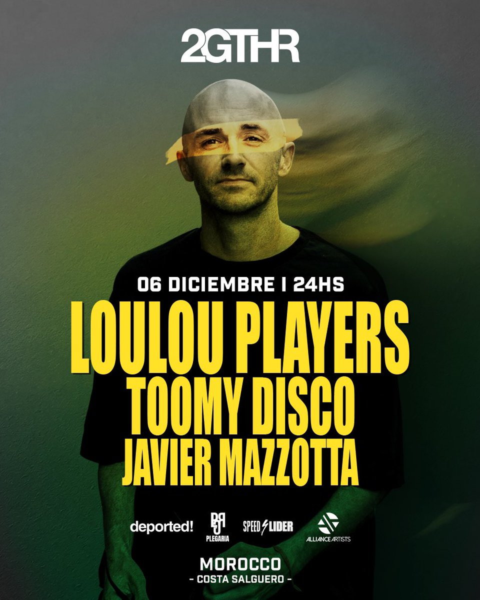 SAVE THE DATE‼️ VIE 06.12 — <a href="/2gthrofficial/">2GTHR</a> #toomydisco #loulouplayers #housemusic