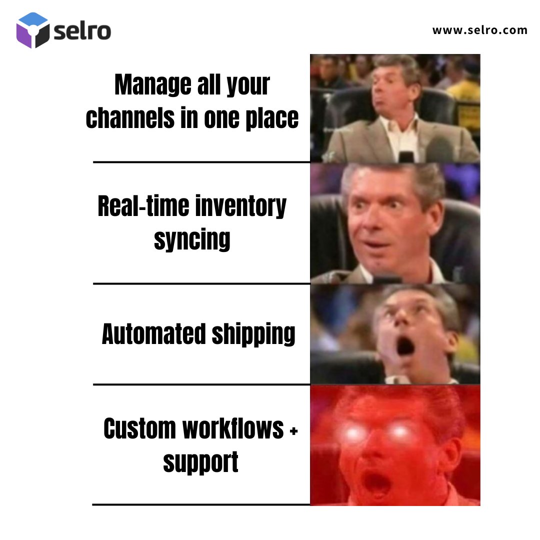 E-commerce sellers, this one’s for you!

Sell everywhere, sync effortlessly, automate tasks, and get world-class support—all in one place.

Click here to learn more and transform your e-commerce game today, free for 14 days! 👉 selro.com