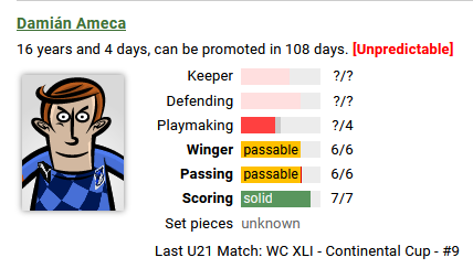 El mejor jugador que tenemos en la cantera 🇺🇸 por ahora, parece que podremos llevarlo a su maximo potencial antes de promoverlo al equipo principal.  #VamosRockos