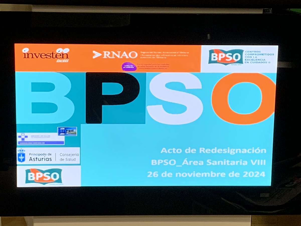 BPSO_AREAVIII (@bpso_areaviii) on Twitter photo Y por fin llego , a la tercera fue fue la vencida y el <a href="/BPSO_AREAVIII/">BPSO_AREAVIII</a> , consigue su tercera re designación esta vez como Área comprometida con la excelencia en cuidados dentro del programa BPSO
Gracias a todos los profesionales que están a pie de cama/consulta Y por fin llego , a la tercera fue fue la vencida y el <a href="/BPSO_AREAVIII/">BPSO_AREAVIII</a> , consigue su tercera re designación esta vez como Área comprometida con la excelencia en cuidados dentro del programa BPSO
Gracias a todos los profesionales que están a pie de cama/consulta