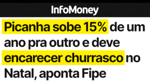 Então a picanha era só uma promessa eleitoral populista? Que surpresa hein...