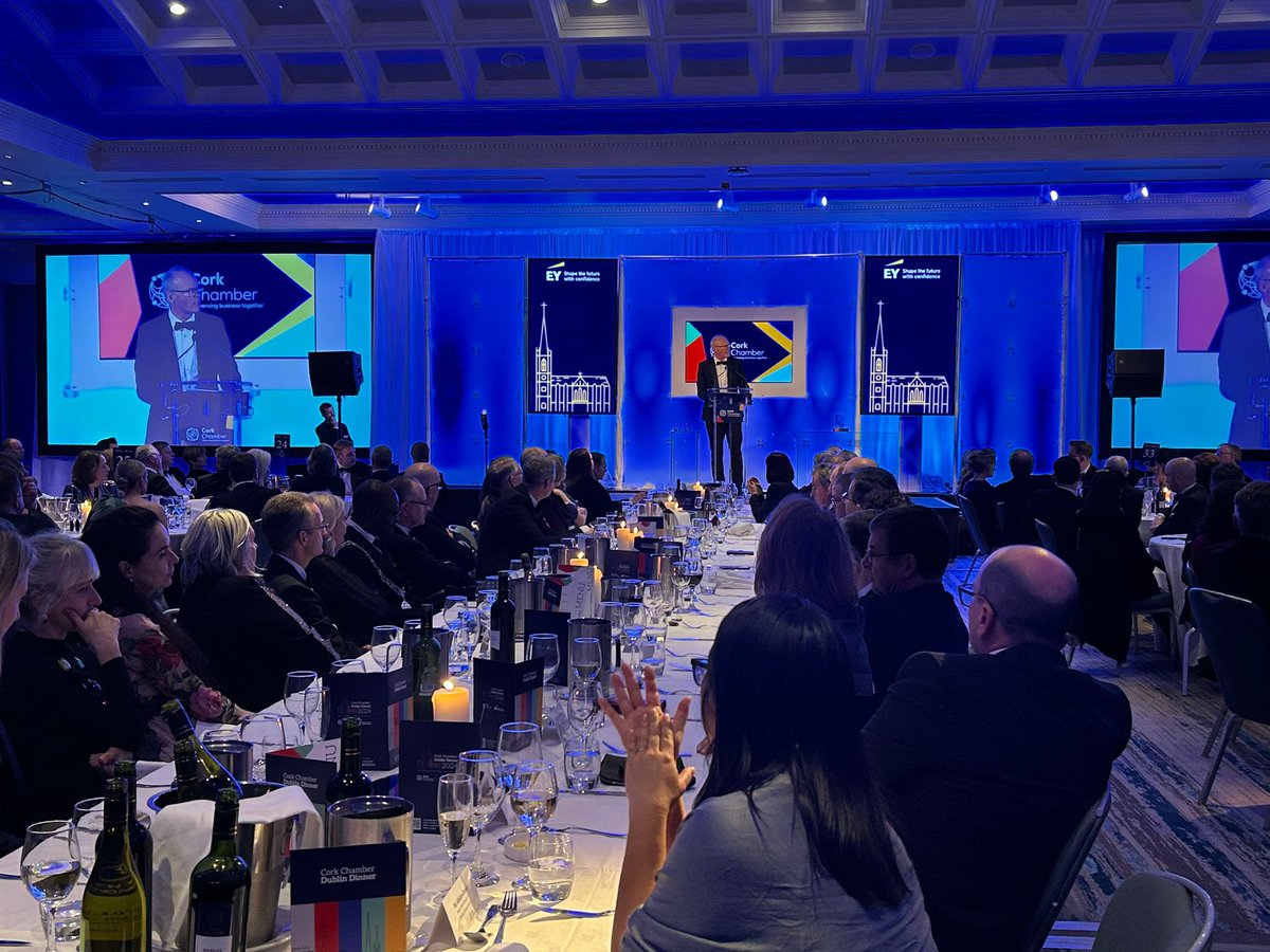 Cork Chamber (@corkchamber) on Twitter photo A poignant moment as <a href="/simoncoveney/">Simon Coveney</a> delivers his keynote speech, marking the end of an incredible political journey, reflecting on milestones and the future ahead. <a href="/EY_Ireland/">EY Ireland</a> #CCDD24 A poignant moment as <a href="/simoncoveney/">Simon Coveney</a> delivers his keynote speech, marking the end of an incredible political journey, reflecting on milestones and the future ahead. <a href="/EY_Ireland/">EY Ireland</a> #CCDD24