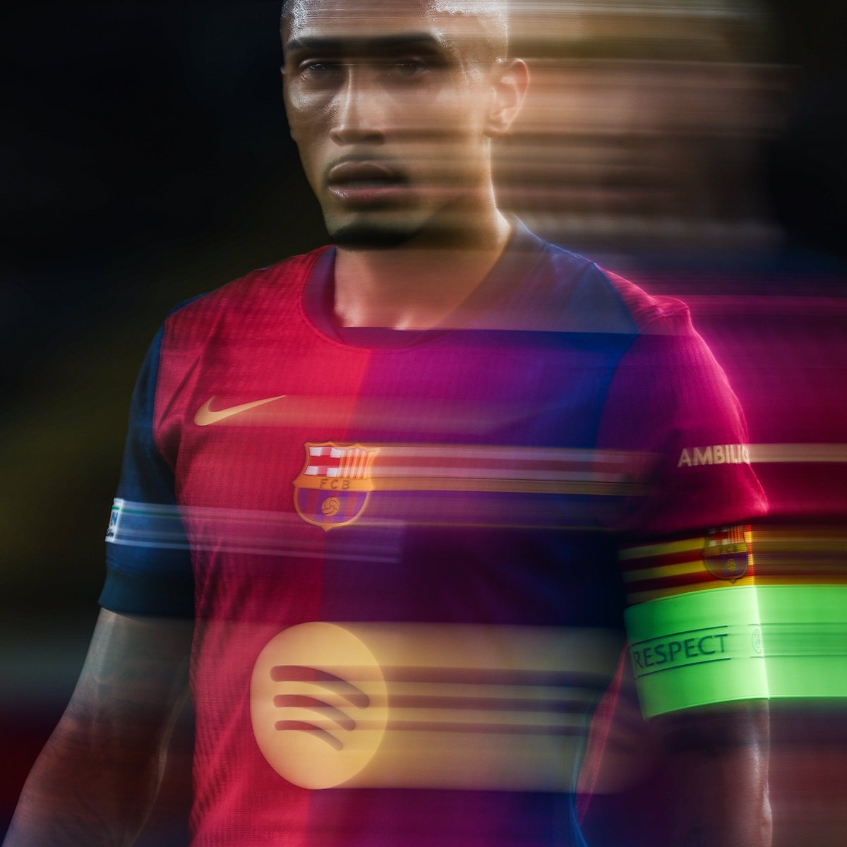 FCBarcelona's tweet image. Respect Raphinha