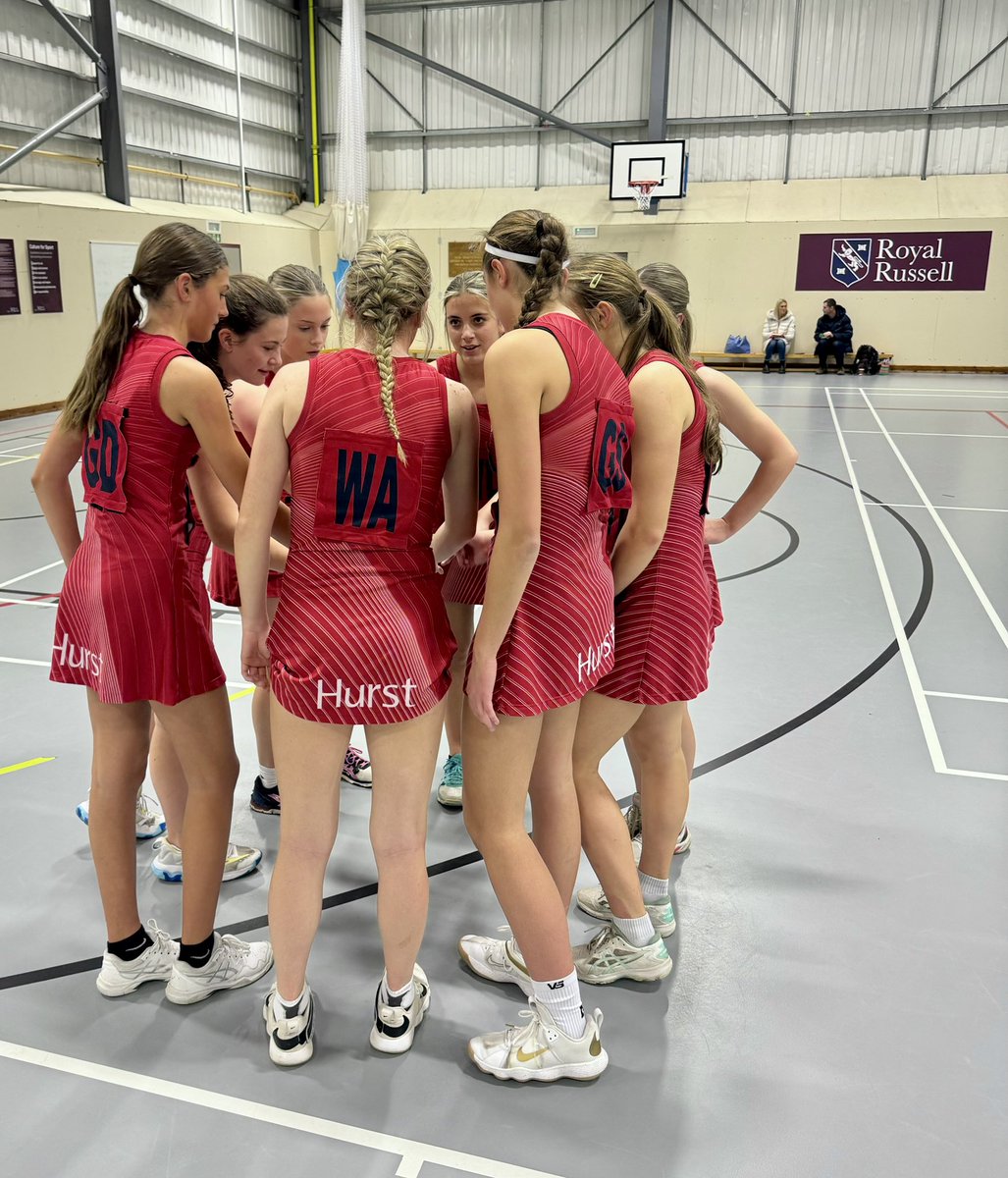 Our U16’s travelled to <a href="/RRS_Netball/">Royal Russell Netball</a> this afternoon for round 3 of the <a href="/sistersnsport/">Sisters n Sport</a> National Cup! The last game of 2024 and they finished on a high! Thank you for hosting us, it was a great match  🦅 #WeAreHurst