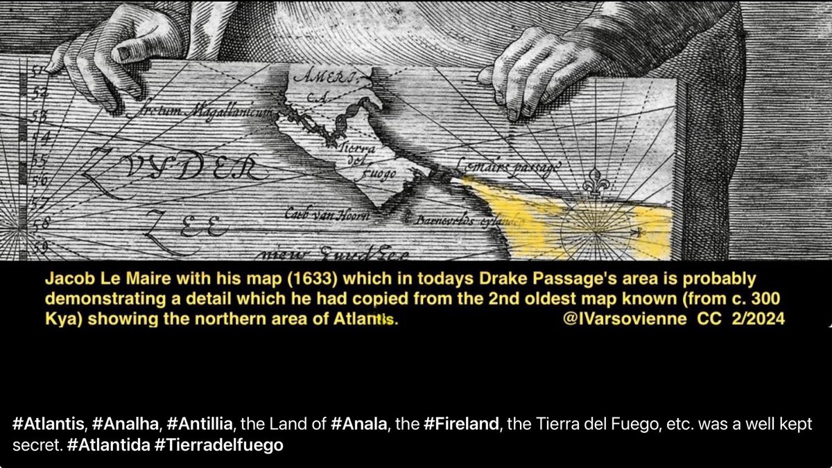 IVarsovienne's tweet photo. Atlantis, in an never ending inquiry about its location, has been sought near Mediterranean Sea basin based on incorrect chronology of 9,600 BC #Plato, while it had disappeared much earlier under #DrakePassage n. #tierradelFuego #Atlantis #greekreporter https://t.co/pQe63VelPW https://t.co/PEwve1dgYN