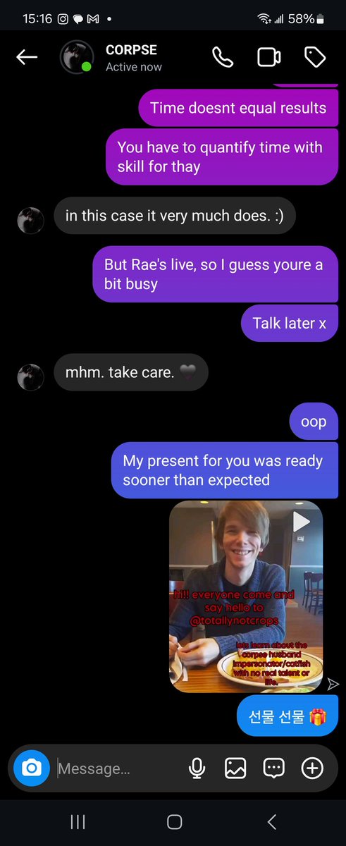 CorpseCarrot's tweet photo. @BBC0RPSE I knew he was a lil busy, wanted to make sure he got it 🤭 https://t.co/o3c2mdDAGq