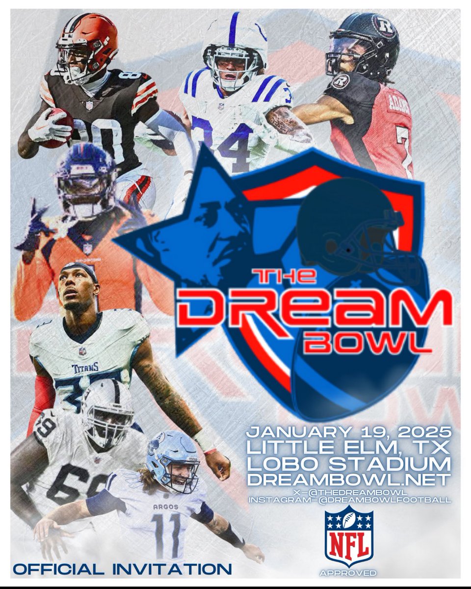 Excited to be invited to the <a href="/FCSBOWL/">TRILLION FCS BOWL</a> and <a href="/TheDreamBowl/">The Dream Bowl</a> ‼️