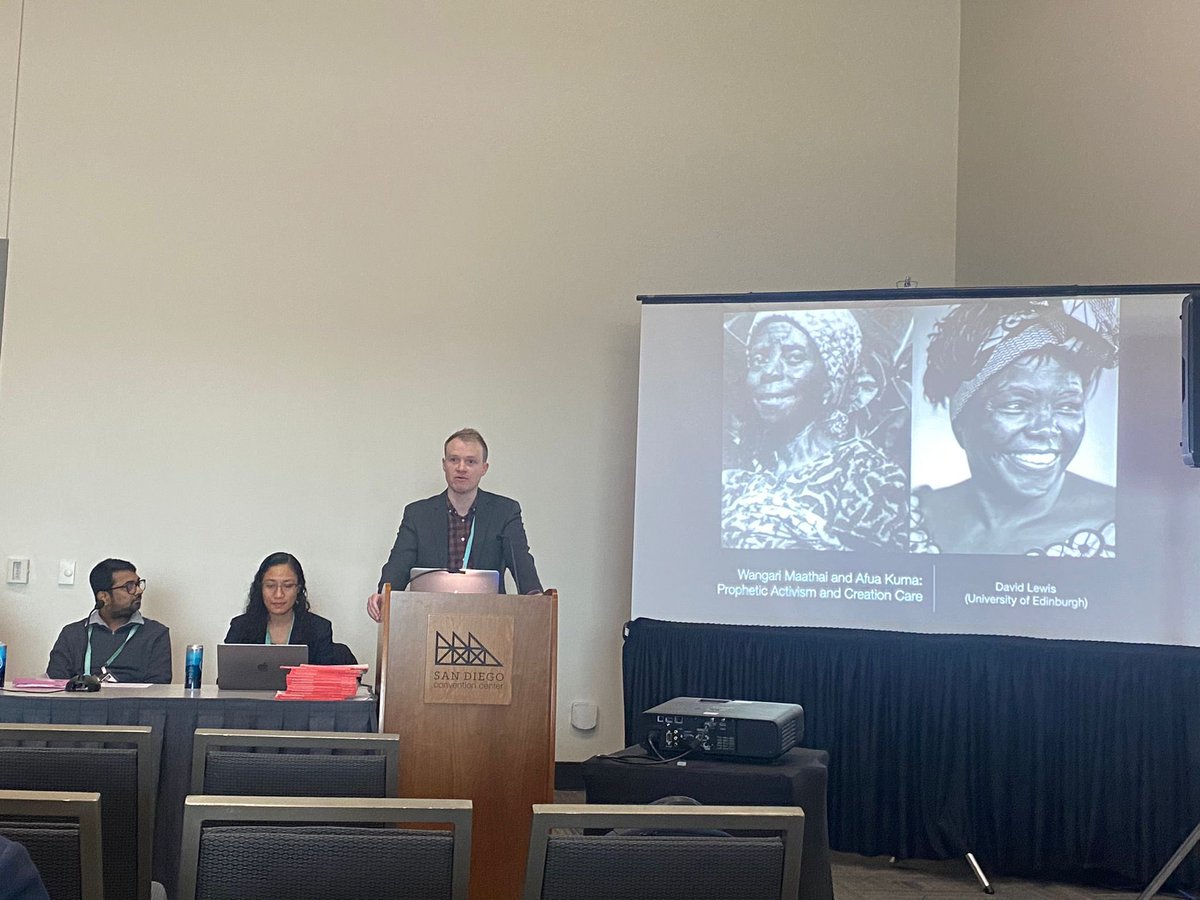 A great experience presenting for the first time at AAR! I received helpful questions and feedback from Afe Adogame amongst other scholars. #sblaar24