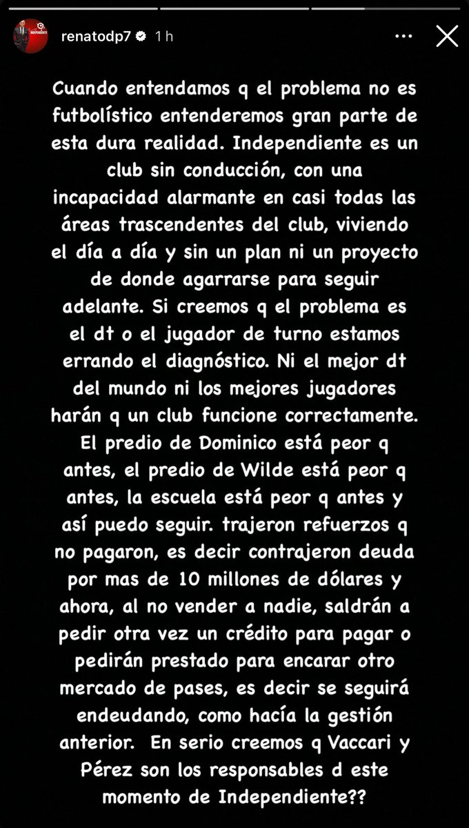 Renato vía Instagram.
