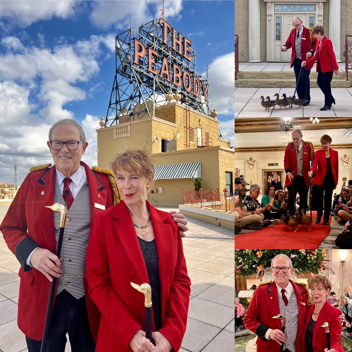 While in #Memphis last week, I had the distinct pleasure of serving as Honorary Duckmaster at @peabodymemphis, leading the ducks on their daily "march" to the lobby fountain. 

Thank you to all at the Peabody Hotel for this unforgettable experience and exceptional hospitality.
