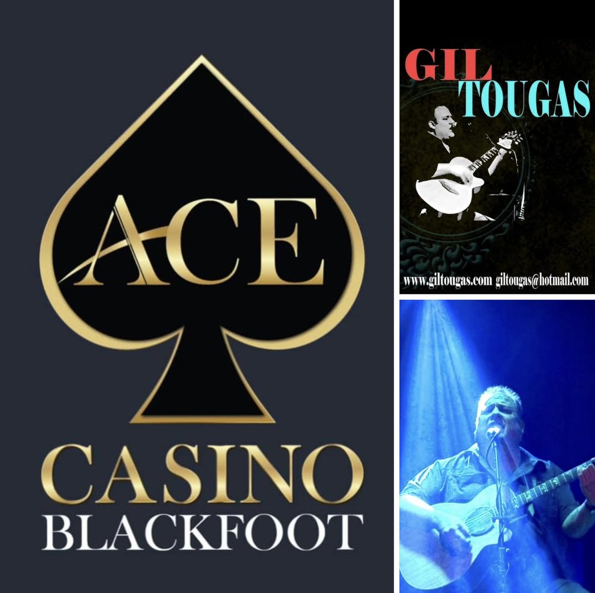 Early show this Wednesday night at the ACE  Casino Blackfoot !! 6-8pm . Always a great time. I’ll see you there.!! @acecasinoblackfoot