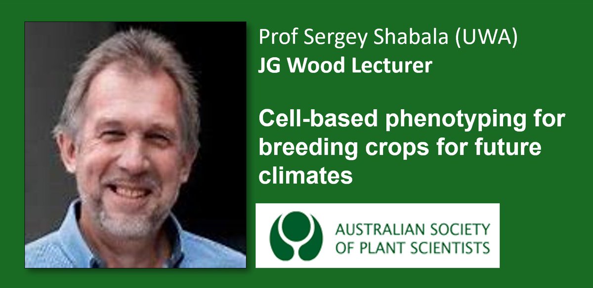 asps_ozplants's tweet photo. We will also hear from Prof Sergey Shabala (UWA) as part of the JG Wood Lecture during the hybrid session #asps24 https://t.co/PPPq9UW6aT