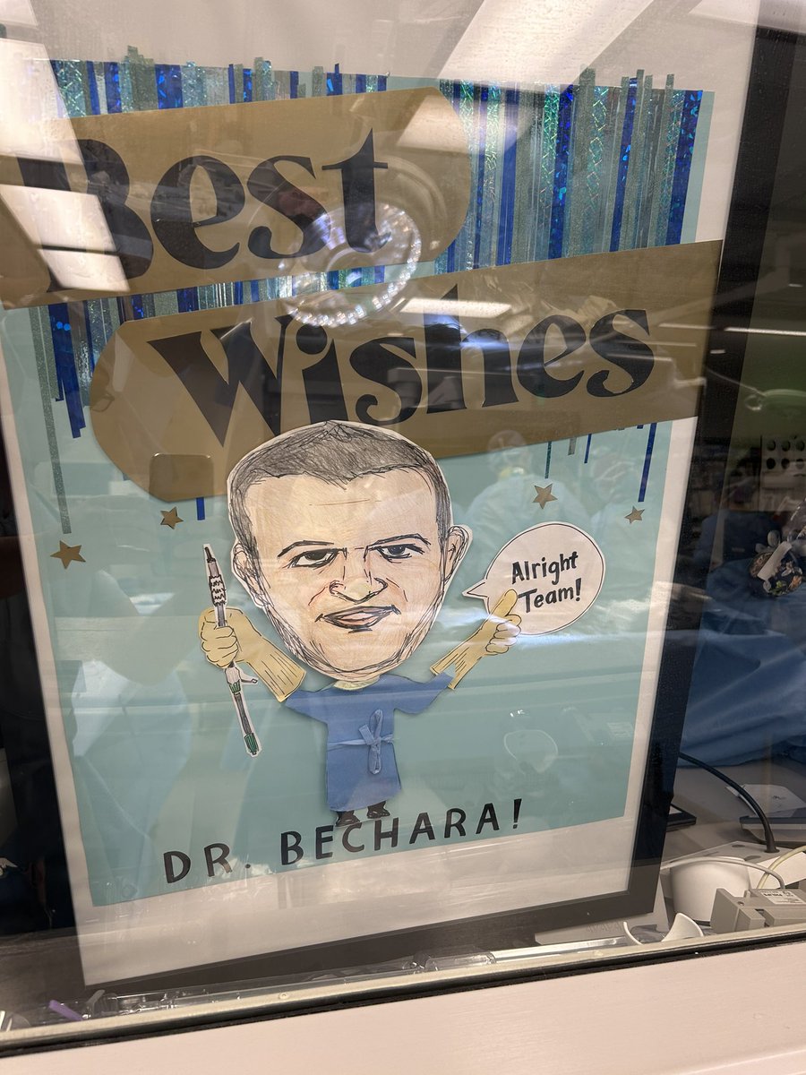 Bitter sweat day for me, my last case at Loyola (<a href="/CookMedical/">Cook Medical</a> flex 4V PMEG), with this amazing team <a href="/LorelaWeise/">Lorela B Weise, MD, BS</a> and this amazing gift. Maybe few 
Ore cases as I take call for thanksgiving. I am Counting my many blessings 🙏 <a href="/loyolasurg_dept/">Loyola's Department of Surgery</a> <a href="/LoyolaVascular/">Loyola Vascular Surg</a>