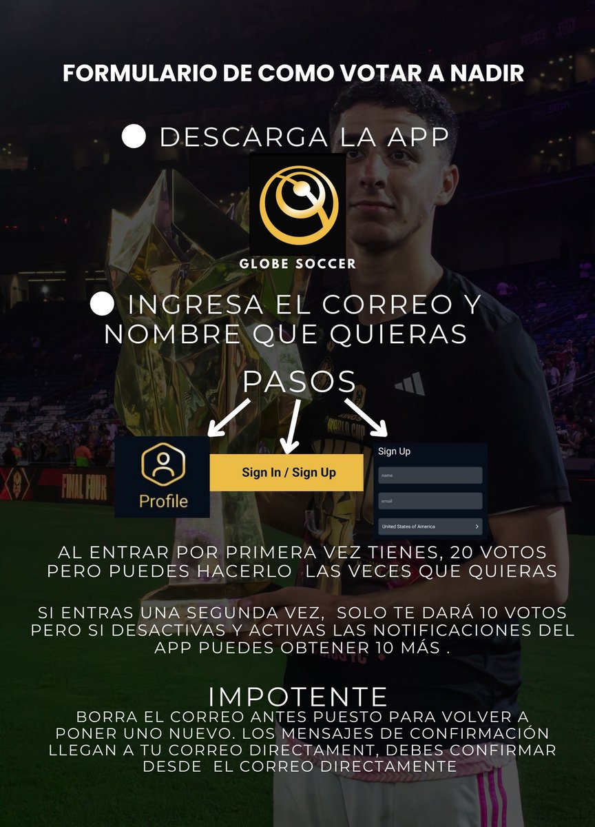 🚨🚨🚨TODO SUMA🚨🚨🚨🚨

Si tienen a alguien que pueda votar, le pueden mandar el formulario. Todo lo que esté en nuestra mano hay que hacerlo. Si Nadir no gana, que sea por culpa de los que estan adentro de la liga, no de nosotros. VAMOS !!!