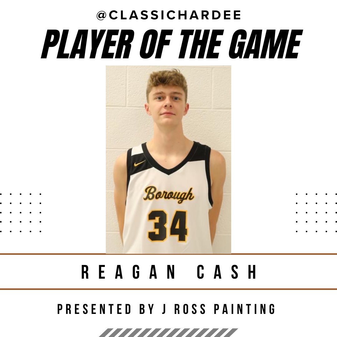 GAME 8 / Player of The Game 

<a href="/cash_reagan/">Reagan Cash</a>