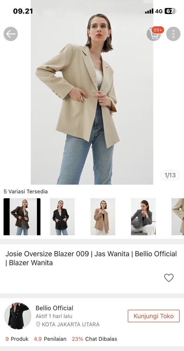 minjitotoroo's tweet image. Preloved blazer bellio official josie oversize blazer, aku baru pake dua kali. Belum ada sebulan jual rugi 210k bisa shopee. Bisa nego tipis

#preloved #prelovedblazer #prelovedbaju