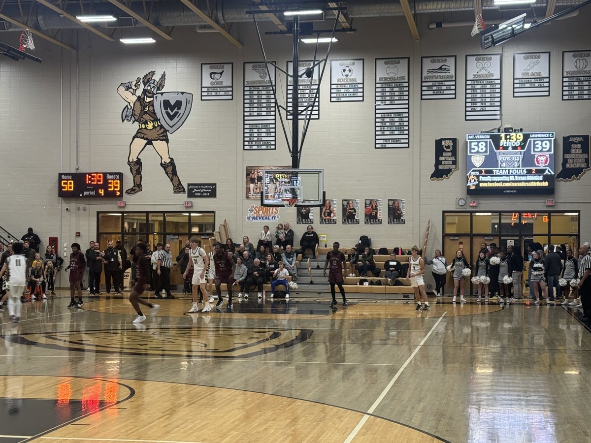 Great game…big crowd…love HS Sports! ⁦<a href="/mvcsc_district/">mvcsc district</a>⁩ ⁦<a href="/mvmarauders/">Mt. Vernon Athletics</a>⁩