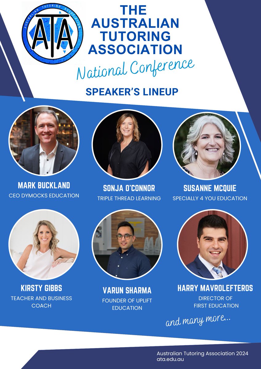 ATA_office's tweet photo. Online or Face to Face? Less than 3 weeks to go!

Access to the ATA Conference available online 🖥 🎥

#tutoring #education #learning #conference #students #sydney https://t.co/4PCzML3oCs