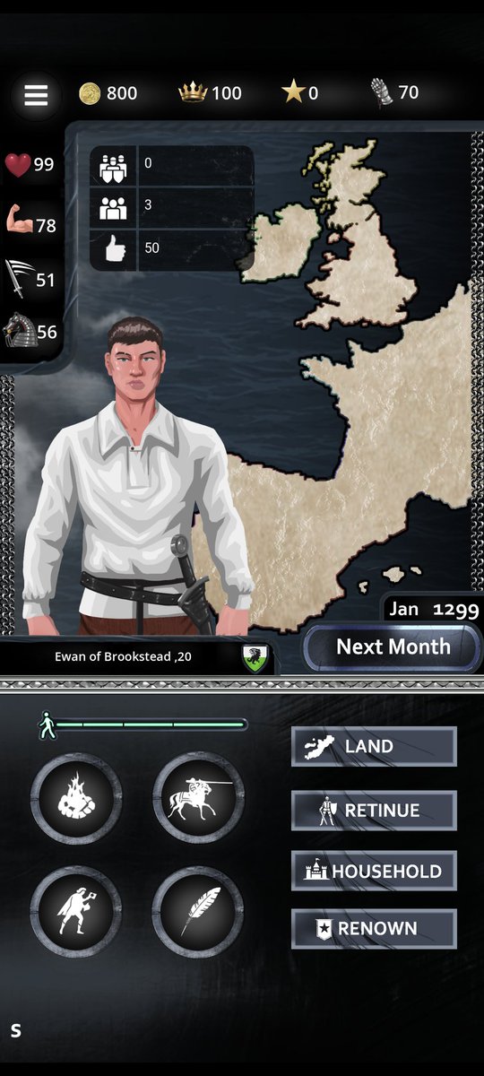 KnightEstateApp's tweet photo. In just 3 days, my very first game will be released. 
You will be playing as a medieval knight, managing your estate and conquering Europe.🏰 
With only 65 members in our Discord so far, I invite everyone to join our small but distinguished community.
#gamedev #GodotEngine https://t.co/NOg06xbIyV