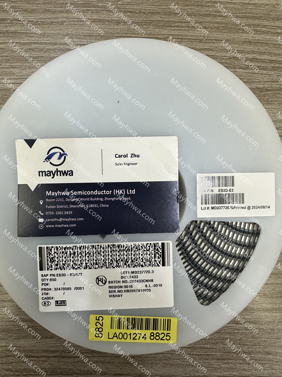 Carol Zhu (@carolzzhu) on Twitter photo IN STOCK!
P/N:ES3D-E3/57T
MFR:Vishay
DESC:DIODE GEN PURP 200V 3A DO214AB
If you have any requirement , please feel free to contact me!
Email: carolzhu@mayhwa.com
#EMS #OEM #CEM #Vishay #IC #Semiconductor
#electroniccomponents #TVS
#Chips #SMT #Inductors #Resistors #Diodes IN STOCK!
P/N:ES3D-E3/57T
MFR:Vishay
DESC:DIODE GEN PURP 200V 3A DO214AB
If you have any requirement , please feel free to contact me!
Email: carolzhu@mayhwa.com
#EMS #OEM #CEM #Vishay #IC #Semiconductor
#electroniccomponents #TVS
#Chips #SMT #Inductors #Resistors #Diodes