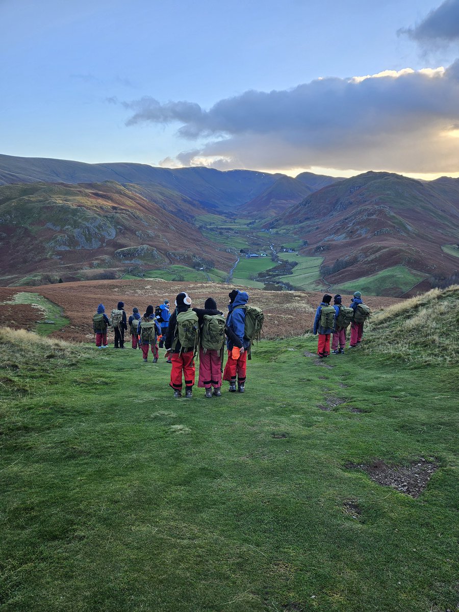 Darke rowed over the Lake and then climbed Hallin Fell. This evening, they were challenged to complete orienteering in the dark.